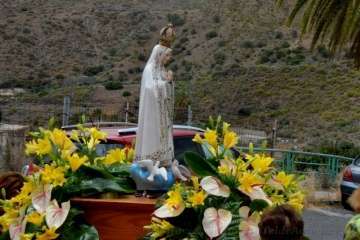 Misa y procesión del Sagrado Corazón de Jesús en La Higuera Canaria (Foto Francisco Javier Santana)